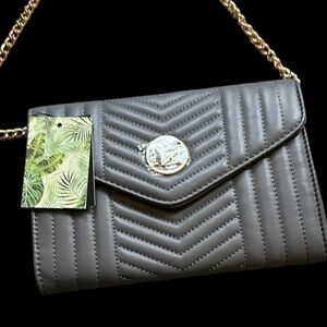 Elegant Gray Quilted Women's Bag